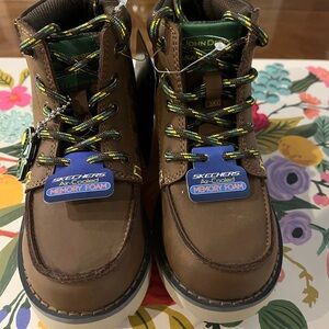 New! Skechers Boys Boors with Memory Foam